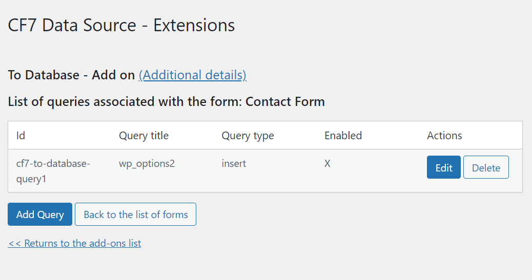 Query List