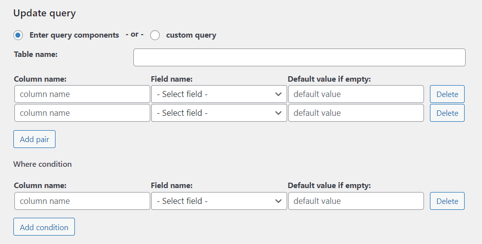 Update Query